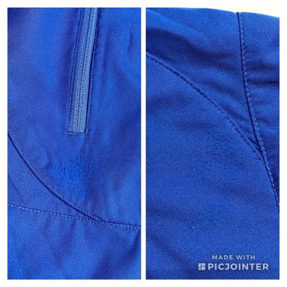 AIGLE Actimum Blue Windproof Jacket Detachable Hood M - Picture 11 of 13